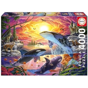 Educa Puzzle Orcas y Lobos 4000 Piezas