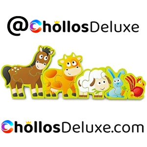 Hape Puzzle Animales Granja y Números