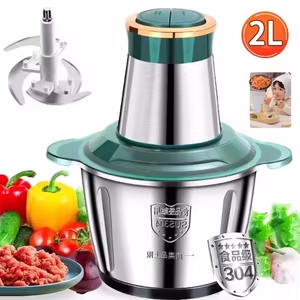 Picadora Eléctrica Acero Inoxidable 2L