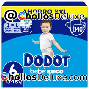 Dodot Bebé Seco Talla 6 140 Pañales