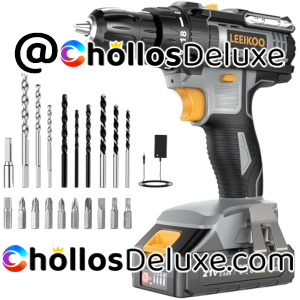 Leeikoo Taladro Atornillador 21V +Accesorios