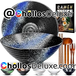 2x Tazones Cerámica Ramen 9 Piezas
