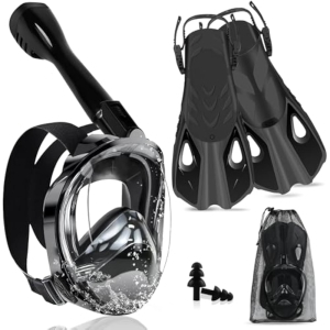 Máscara Snorkel +Aletas +Extras