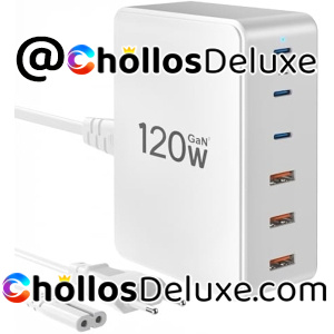 Cargador USB-C 120W 6 Puertos