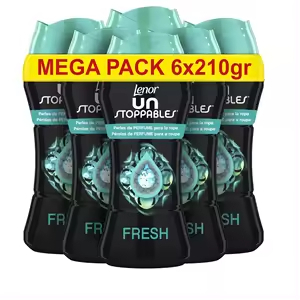 6x Lenor Unstoppables Perlas Ropa 270g
