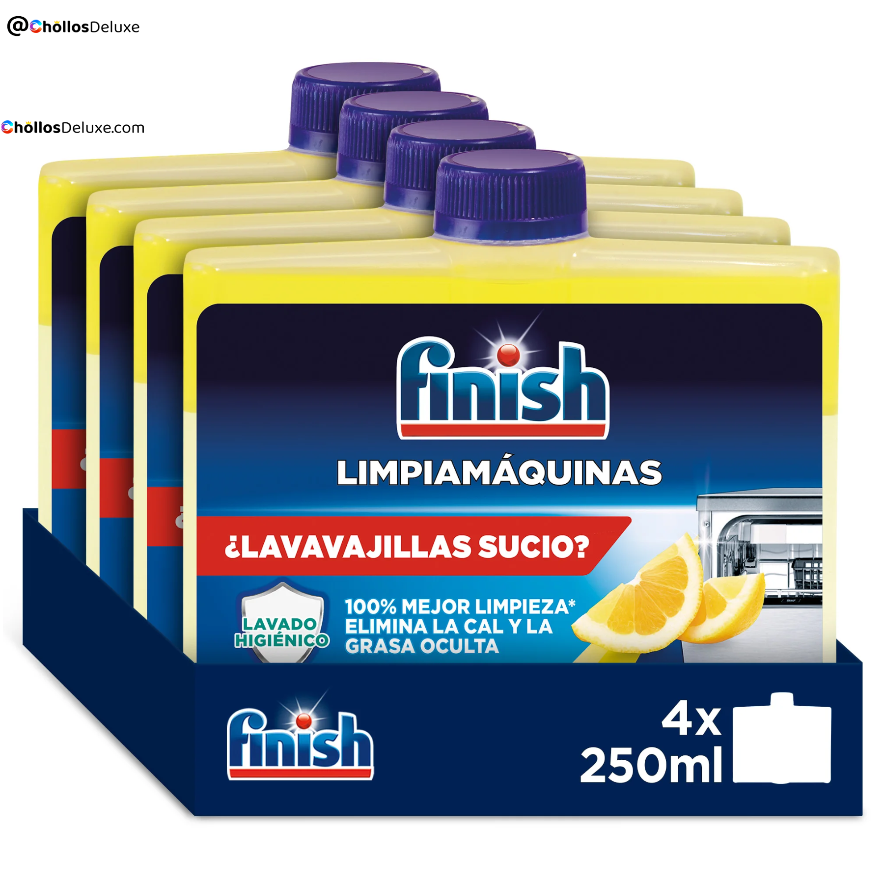 Finish Limpiamáquinas Lavavajillas Limón 250ml