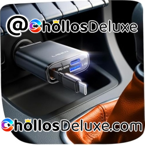 Lisen Cargador Coche Retráctil 57W