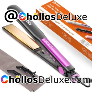 Plancha Pelo Titanio Pantalla LCD