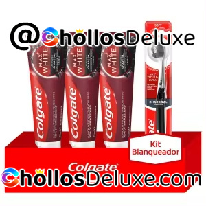 Colgate Max White Carbón 3x75ml +Cepillo