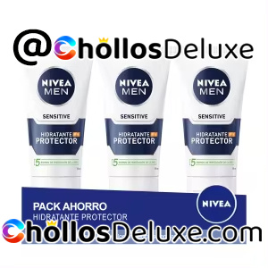 3x Nivea Men Sensitive Hidratante Protector 75ml