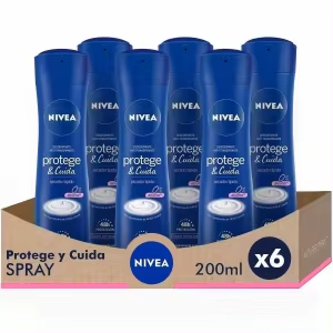 6x Nivea Protege Y Cuida Desodorante Spray 200ml