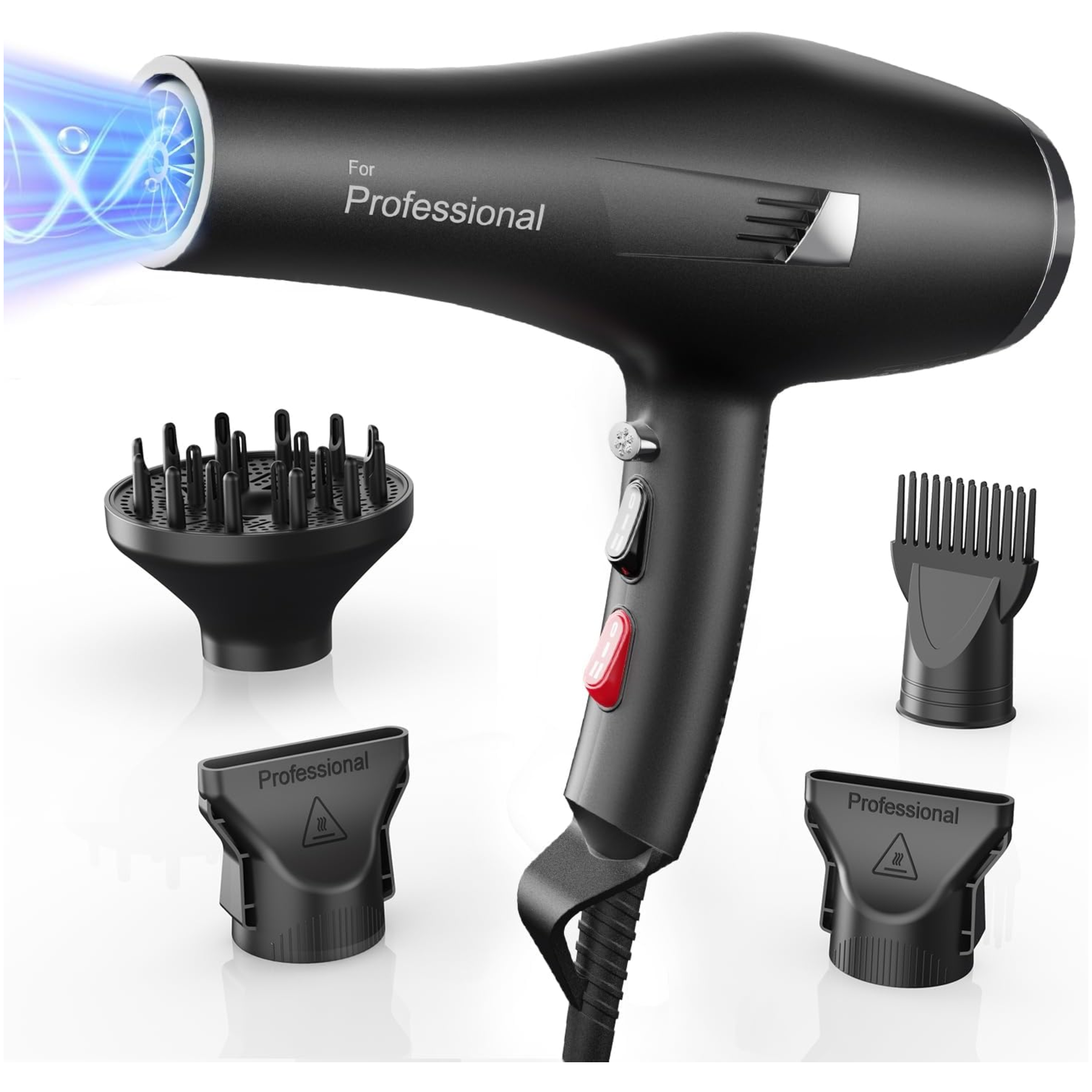 Secador de Pelo Iónico con Difusor