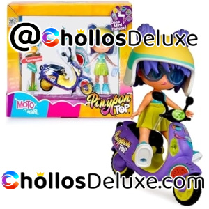 Pinypon Top Moto Girl Figura +Moto