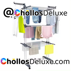 Tendedero Plegable Acero Inoxidable 4 Niveles