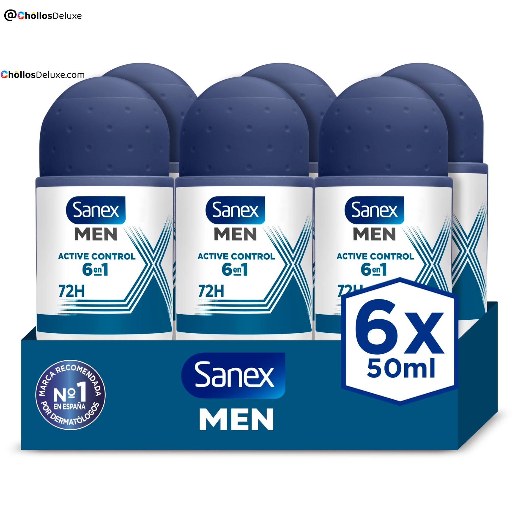 6x Sanex Men Active Control
