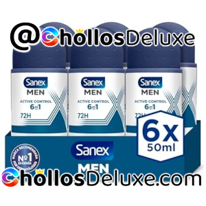 6x Sanex Men Active Control Desodorante