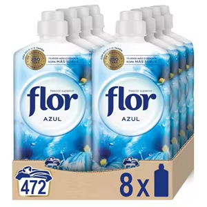 8x Flor Suavizante Ropa Azul
