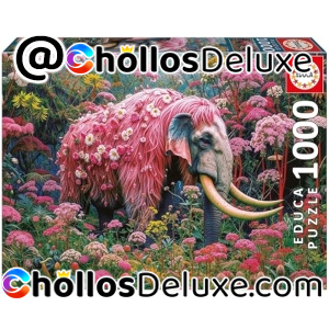 Educa Elefante Floral Puzzle 1000 Piezas +Pegamento