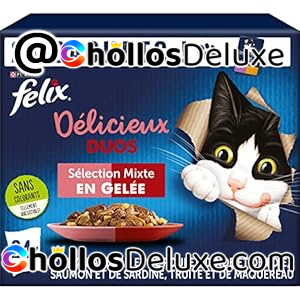 24x Felix Delicious Duos Jalea Gatos 85g