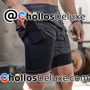 Pantalones Cortos Hombre Running 2 En 1