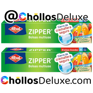 2x Albal Bolsas Multiusos Zipper 8Uds
