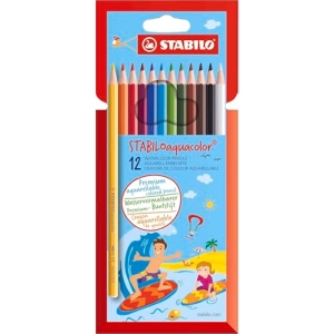 Stabilo Aquacolor 12 Lápices Acuarelables