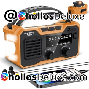 Radio Solar Emergencia 27000mAh Bluetooth
