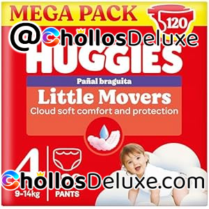 120x Huggies Little Movers Pañales Talla 4