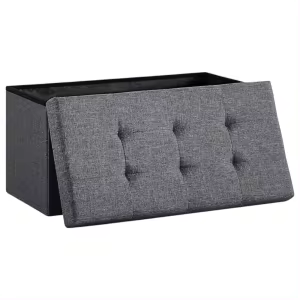Puff Storage Taburete Baúl Plegable 300Kg