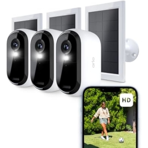 Arlo Essential 3 Cámaras +Panel Solar
