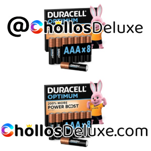 2x Duracell Optimum Pilas AAA 8 Unidades