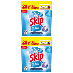2x Skip Detergente Cápsulas 28 Lavados