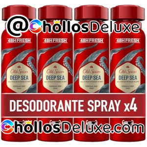 4x Old Spice Deep Sea Desodorante Spray