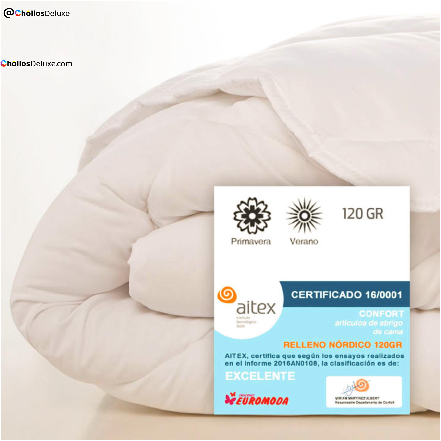 Naturals Relleno Nórdico Microfibra Cama 90