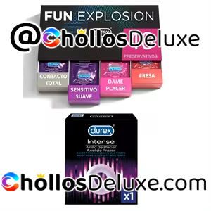 40x Durex Fun Explosion Preservativos +Anillo