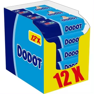 12x Dodot Toallitas Bebé 52 Unidades