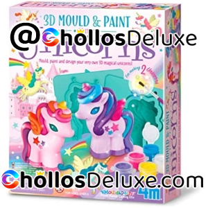 4M Mould And Paint 3D Unicorns Manualidades Niños