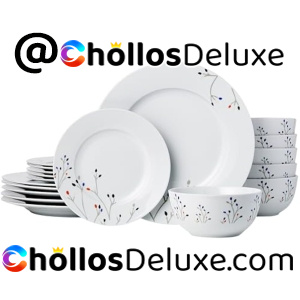 18x Amazon Basics Vajilla 6 Servicios
