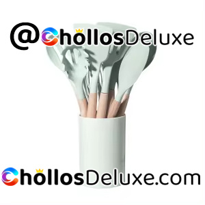 12x Utensilios Cocina Silicona +Madera
