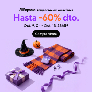 Cupones Temporada de Vacaciones Aliexpress