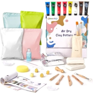 Gleamkid DIY Air Dry Clay Kit 24 Piezas