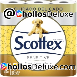 Scottex Sensitive Papel Higiénico 6 Rollos