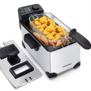 Aigostar Freidora 3L 2200W Acero Inoxidable