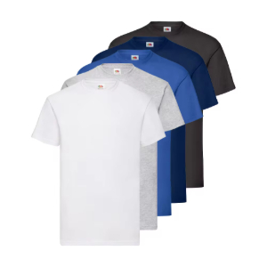 5x Fruit of the Loom Original Camisetas