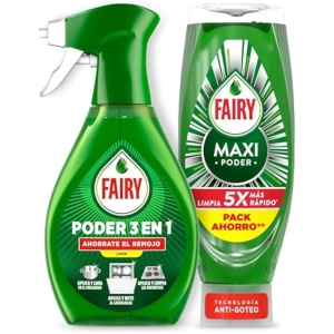Fairy Maxi Poder Lavavajillas +Spray Limón