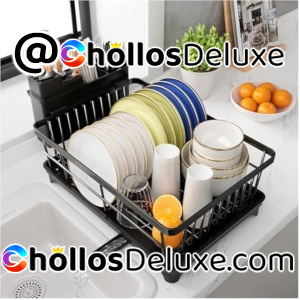 PurKeep Escurreplatos Cocina +Soporte Utensilios