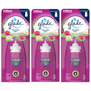 3x Glade Sense & Spray Relax Zen Recambio