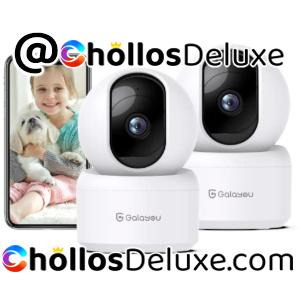 2x Cámaras Vigilancia 2K WiFi Interior
