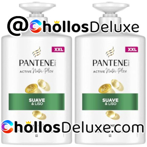2x Pantene Pro-V Suave y Liso Champú 1L