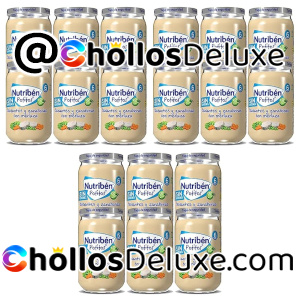 3x Nutribén Potitos de Guisantes y Zanahorias con Merluza desde 6 Meses – Pack 6 x 235 g